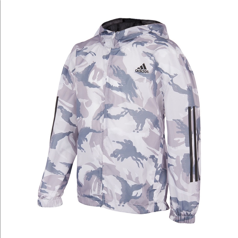 Adidas Boys Lightweight Windbreaker NWT
